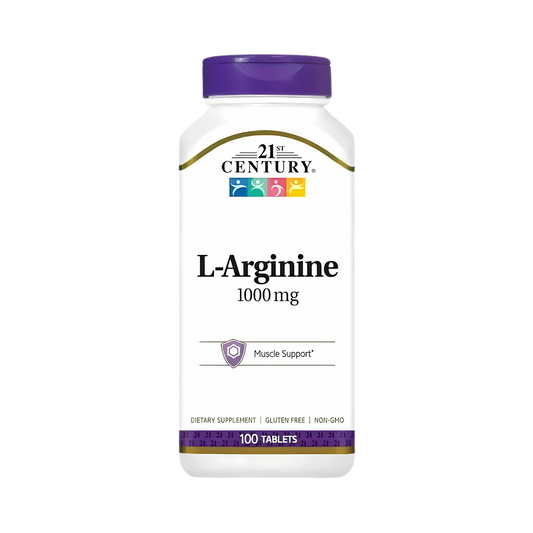 21st Century L-Arginine 1000mg 100 Tablets