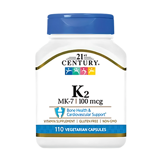 21st Century K2 MK-7 100 mcg 110 Veg Capsules