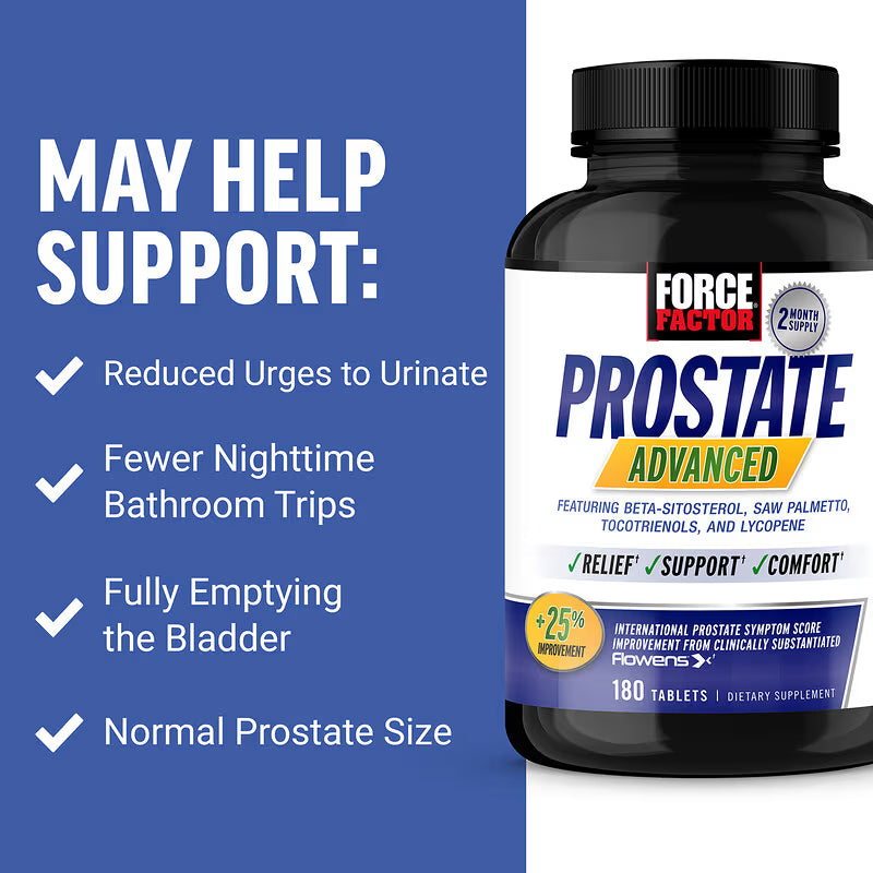 Force Factor Prostate Advanced 180 Tablets