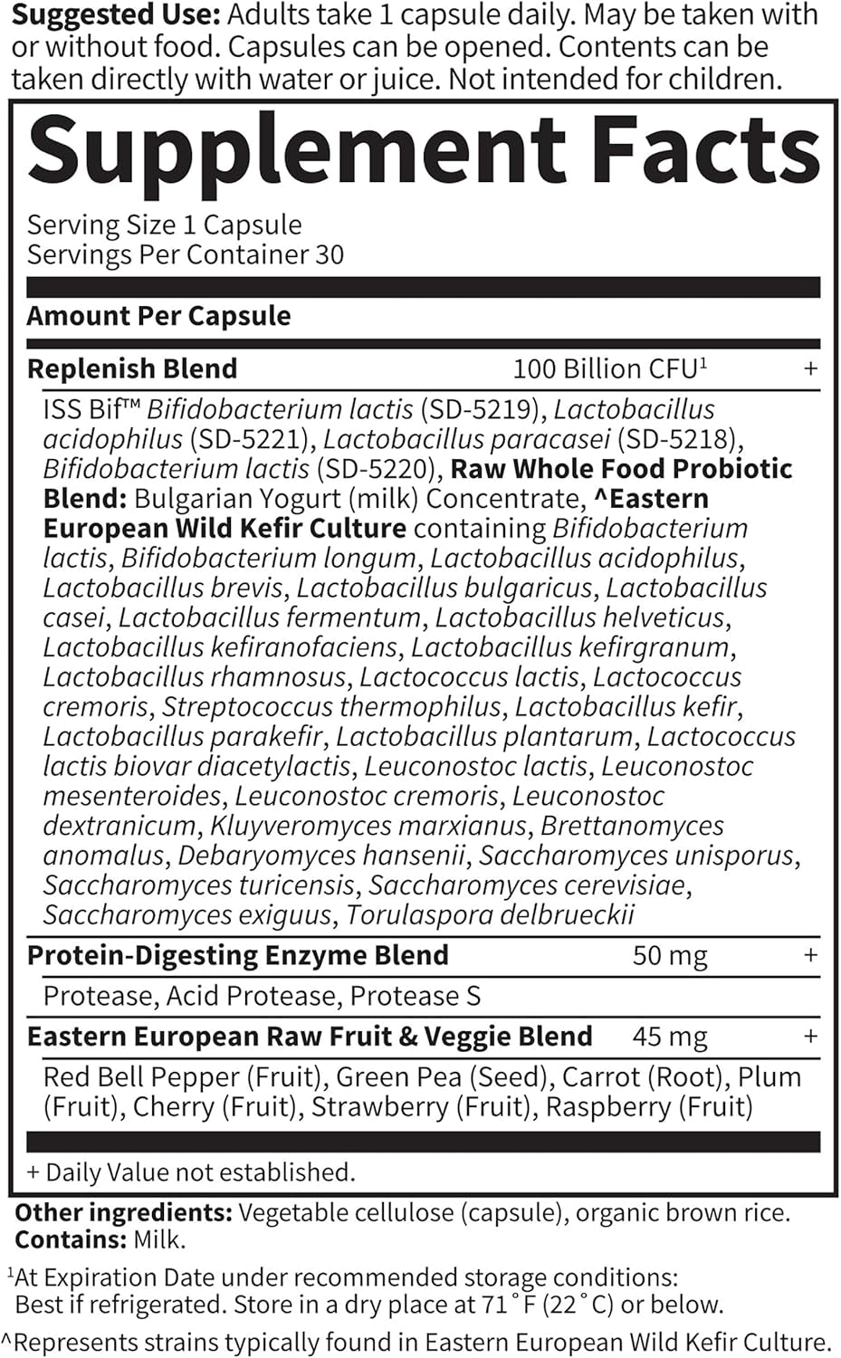 Garden of Life RAW Probiotics Ultimate Care (30 vegetarian capsules, 100 Billion CFU)