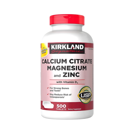 Kirkland Signature Calcium Citrate Magnesium & Zinc with D3 500 Tablets
