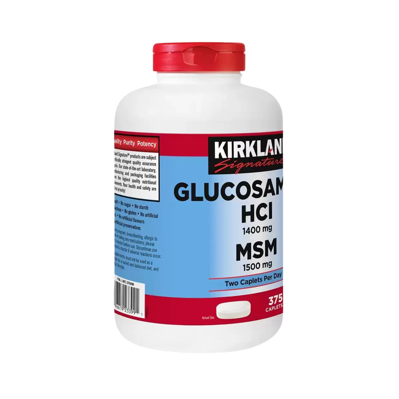 Kirkland Signature Glucosamine HCI with MSM 375 Tablets
