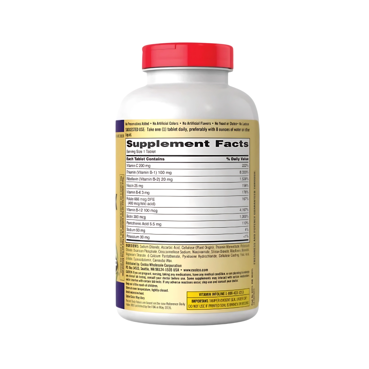 Kirkland Signature Super B-Complex 500 Tablets