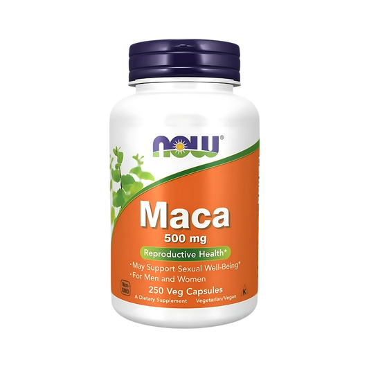 NOW Maca 500 mg 100, 250 Vegetarian Capsules