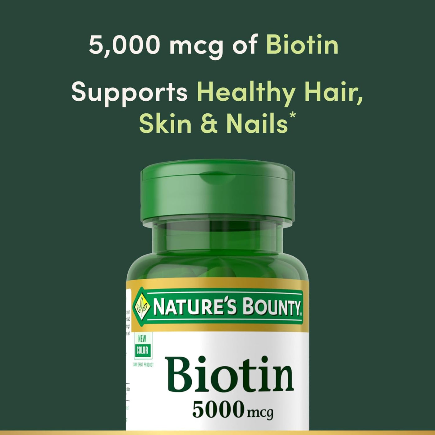 Nature’s Bounty Biotin (5,000 mcg) – 72, 150 Softgels
