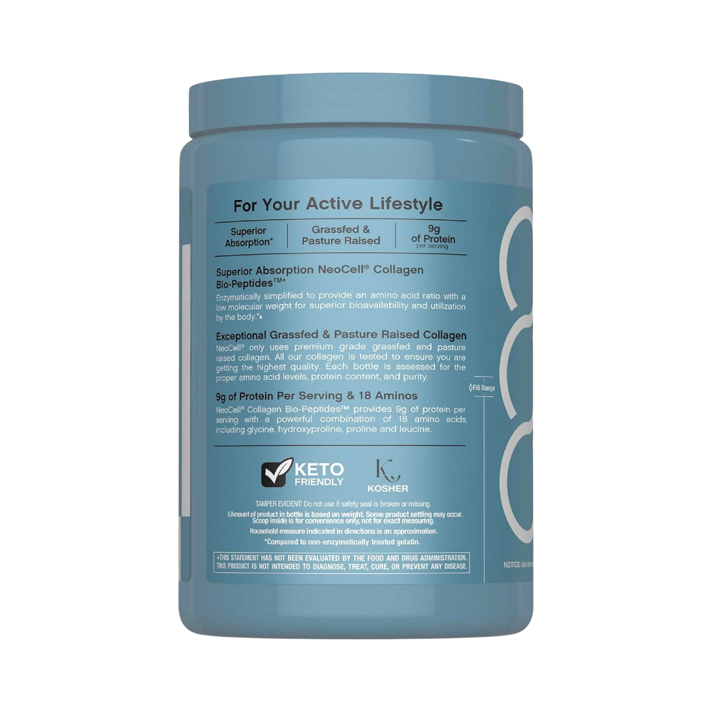 NeoCell Collagen Bio-Peptides Grassfed 283g Powder