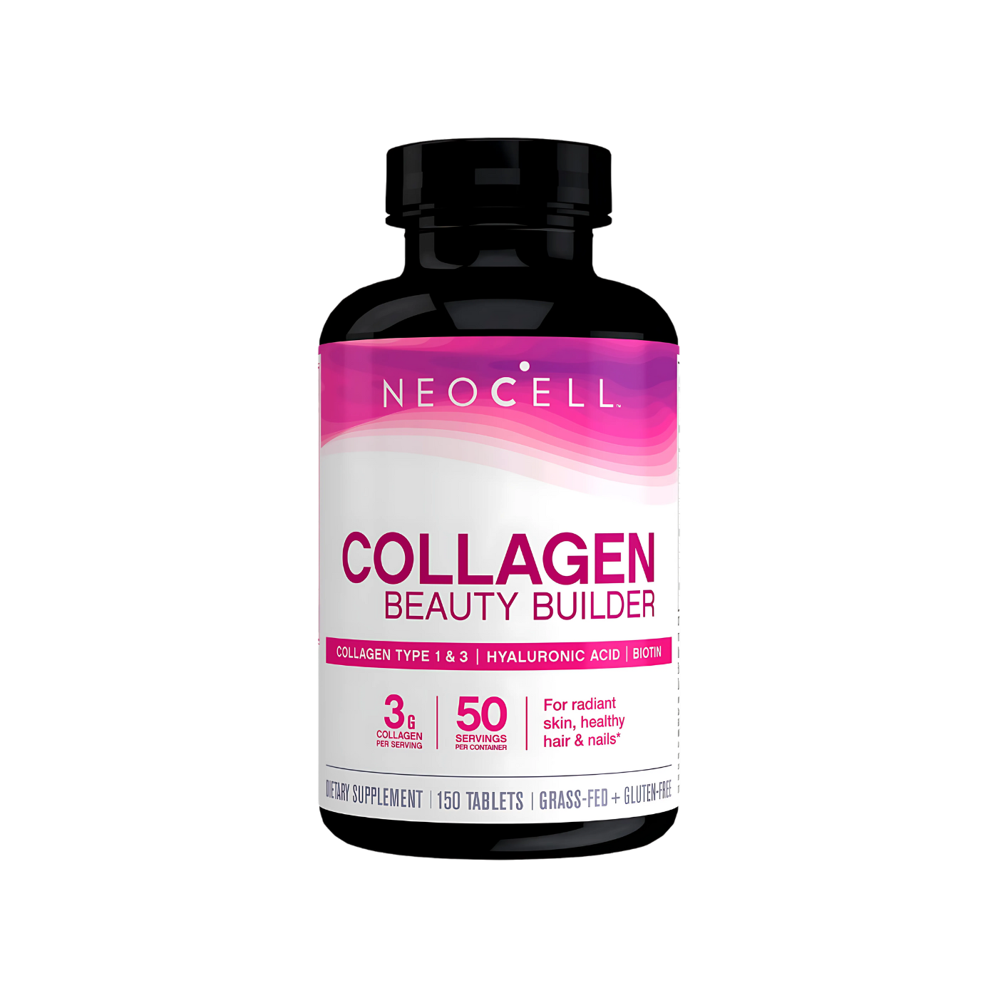 NeoCell Beauty Builder Collagen Type 1 & 3 + Hyaluronic Acid & Biotin – 150 Tablets