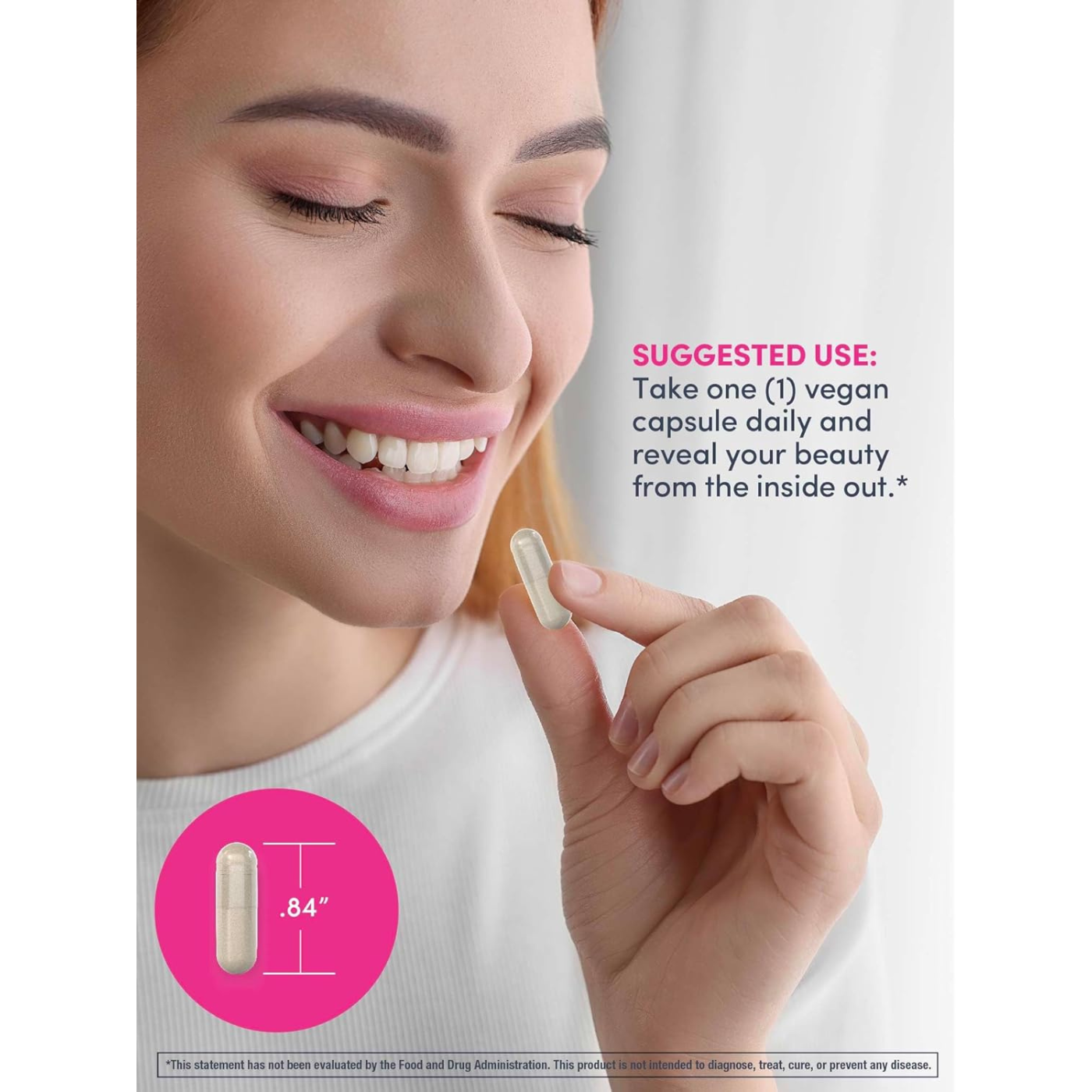 Neocell Hyaluronic Acid Daily Hydration for Skin Hydration & Suppleness 125mg 60 Capsules