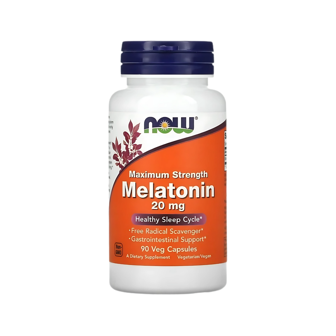 Now Melatonin 10, 20 mg 90pcs, 100pcs Veg Capsules