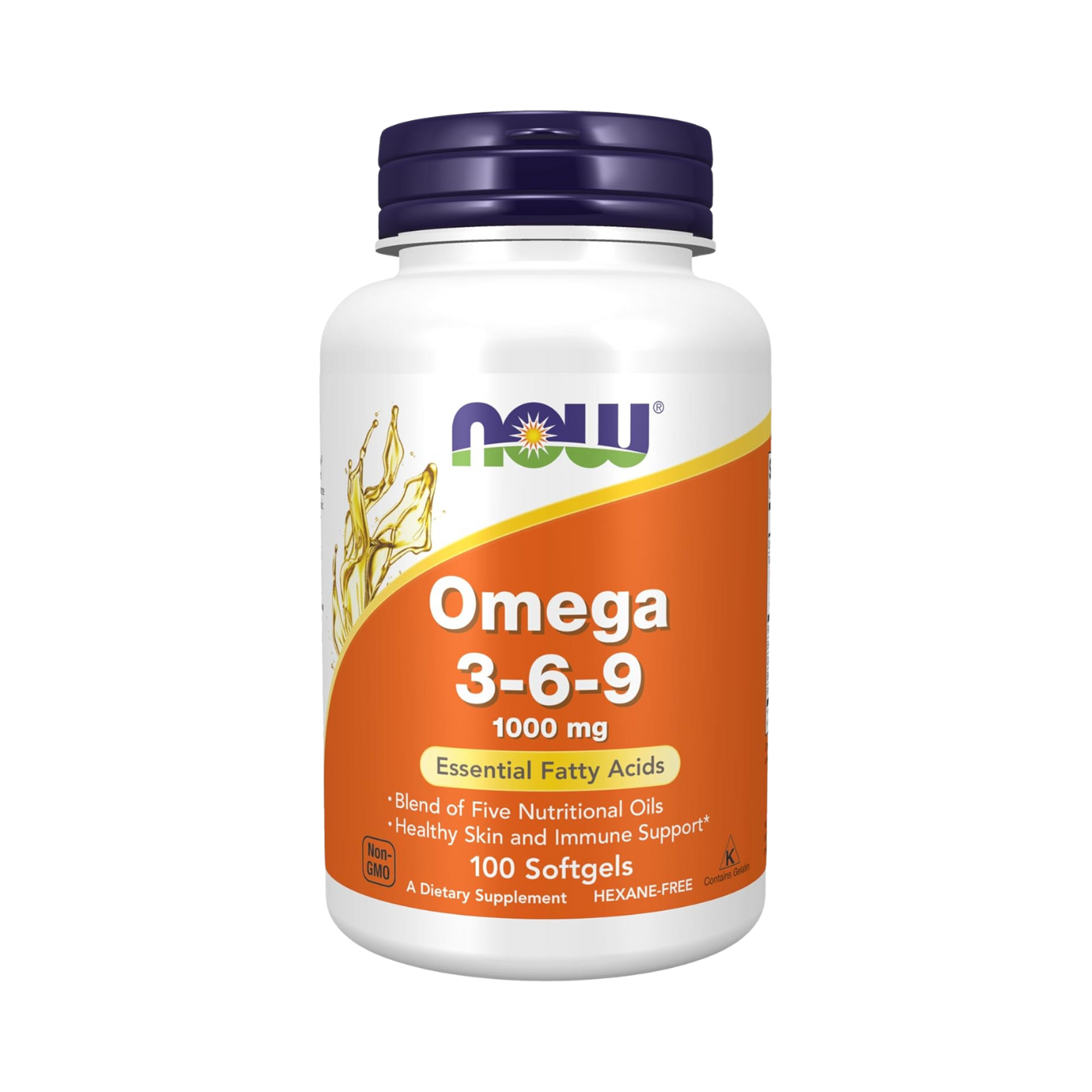 Now Omega 3-6-9 1000mg Essential Fatty Acids 100 Softgels