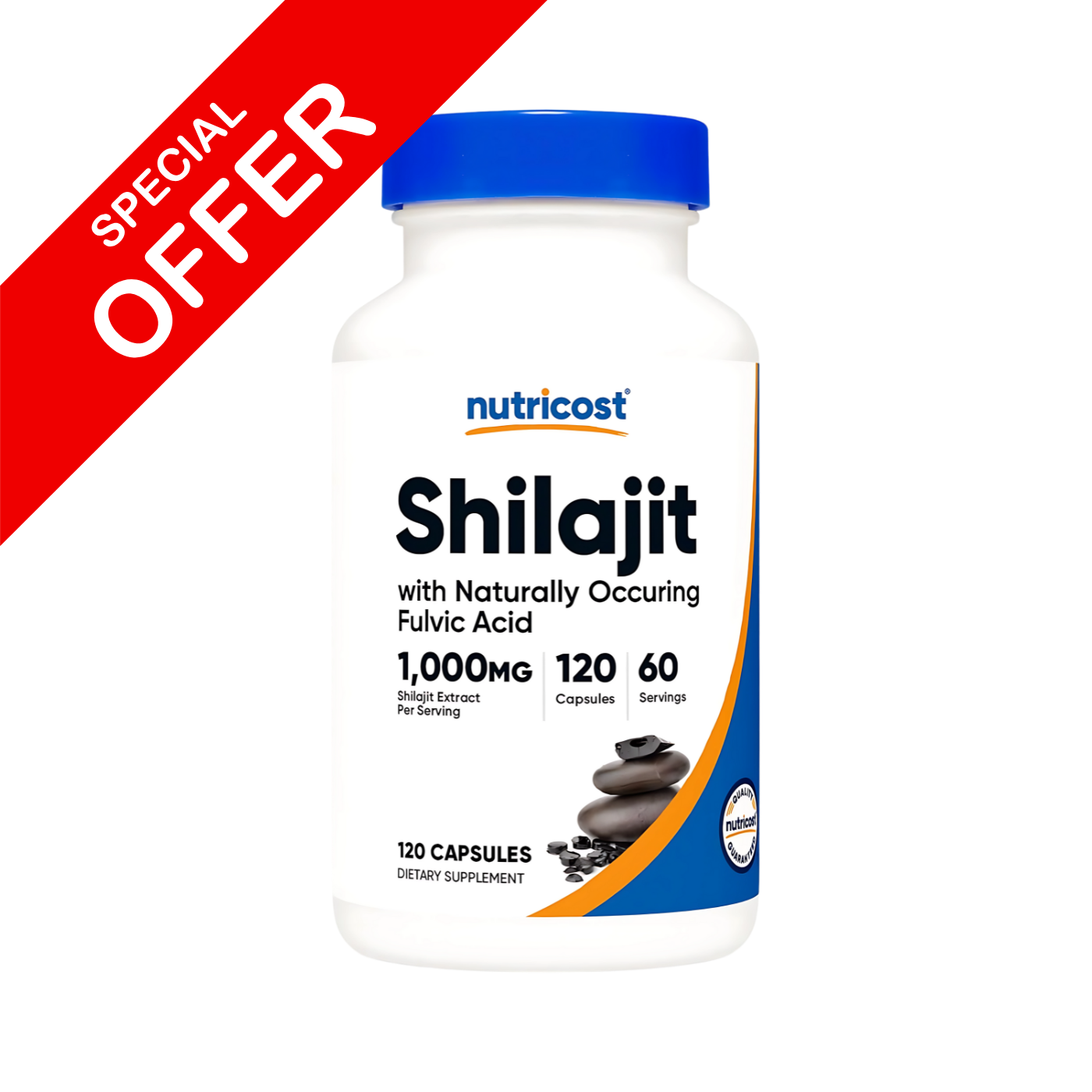 Nutricost Shilajit 1,000 mg 120 Capsules