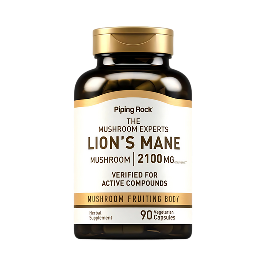 Piping Rock The Mushroom Experts Lion's Mane 2100 mg Veg Caps