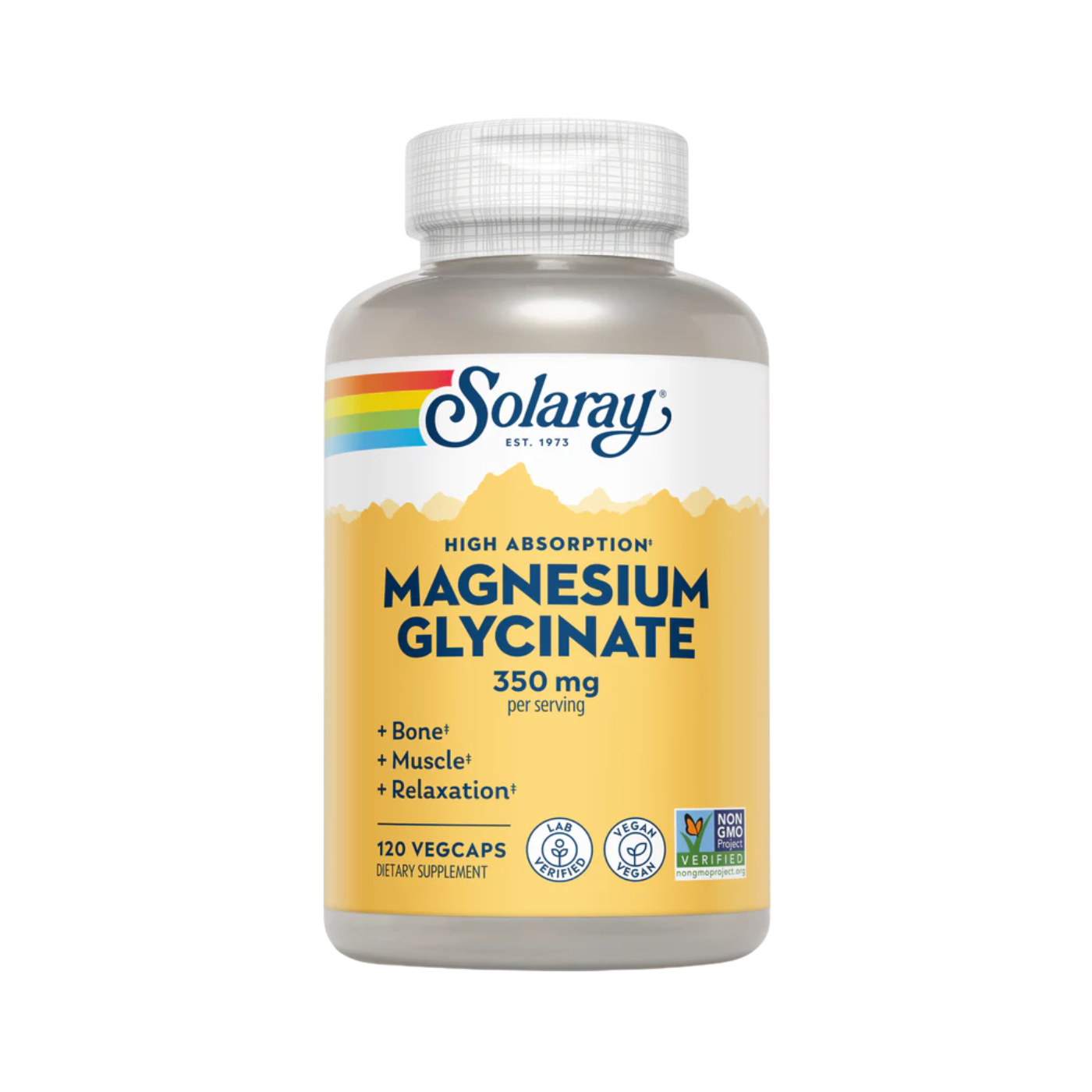 Solaray Magnesium Glycinate 350mg 120 veg caps