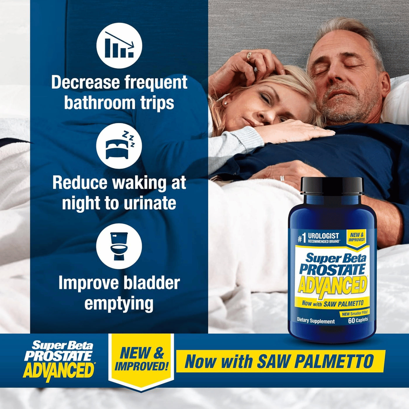 Super Beta Prostate Advanced + Saw Palmetto 60 Caplets