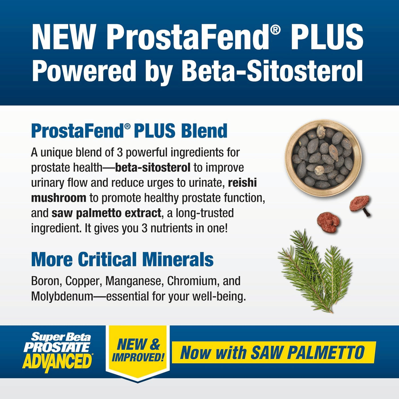 Super Beta Prostate Advanced + Saw Palmetto 60 Caplets