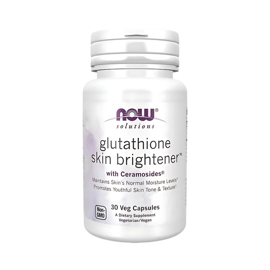 now Solutions Glutathione Skin Brightener with Ceramosides 30 Veg Caps