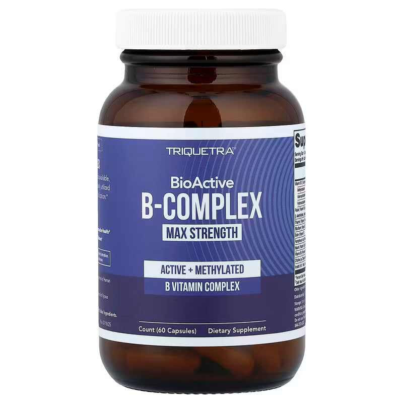 Triquetra Health BioActive B-Complex Max Strength – 60 Capsules