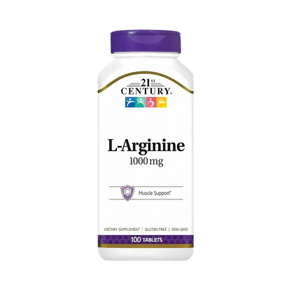 21st Century L-Arginine 1000mg 100 Tablets