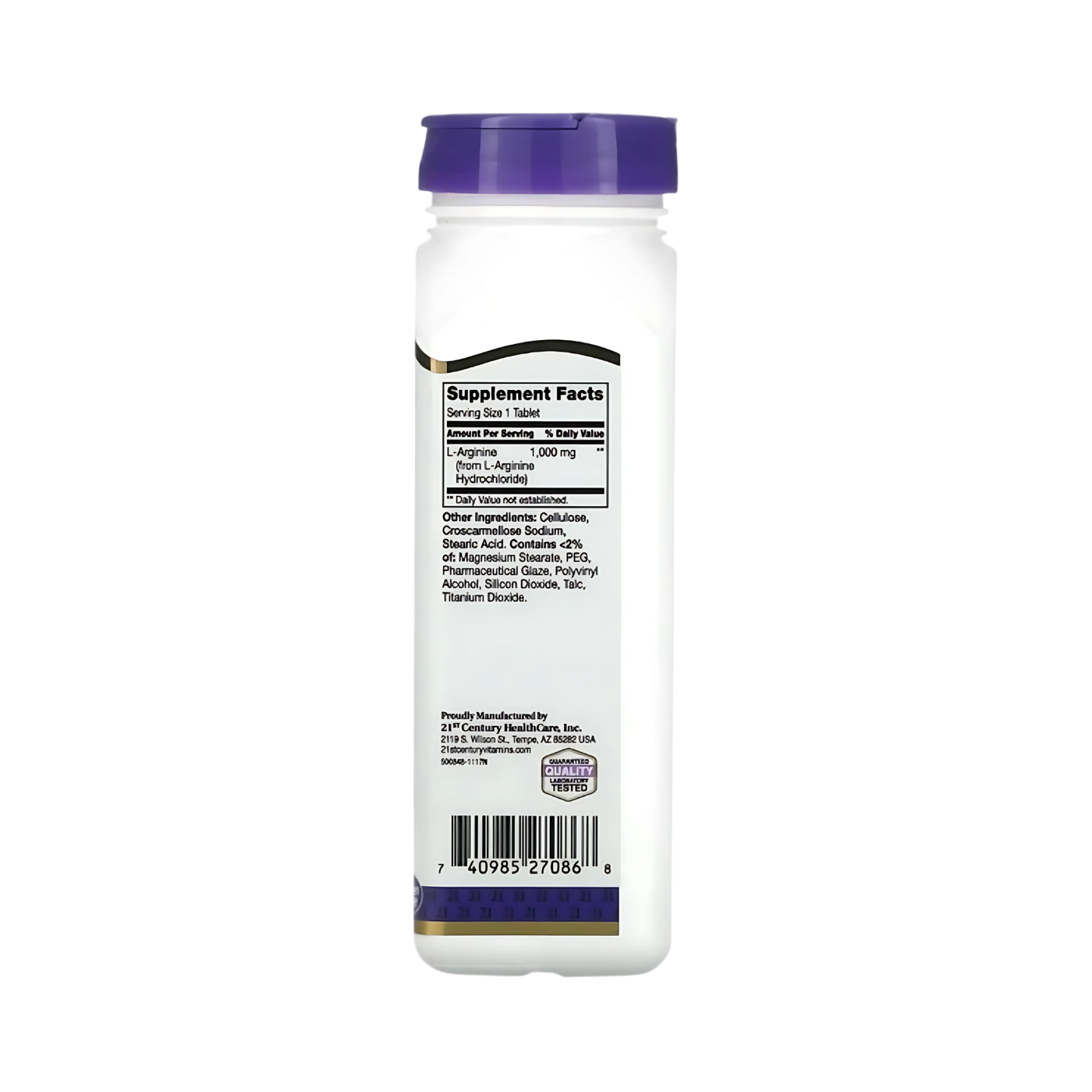 21st Century L-Arginine 1000mg 100 Tablets