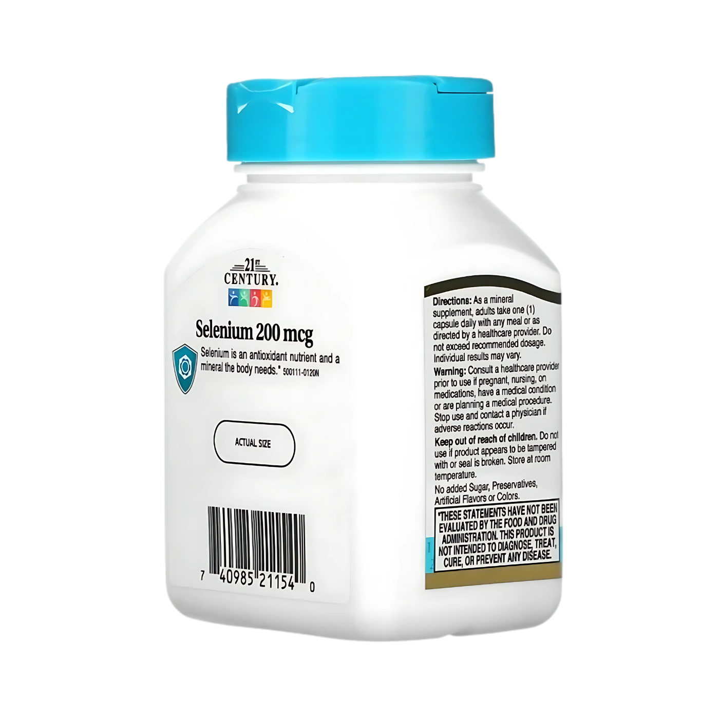 21st Century Selenium 200 mcg 60 Capsules