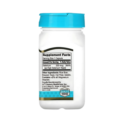 21st Century Selenium 200 mcg 60 Capsules
