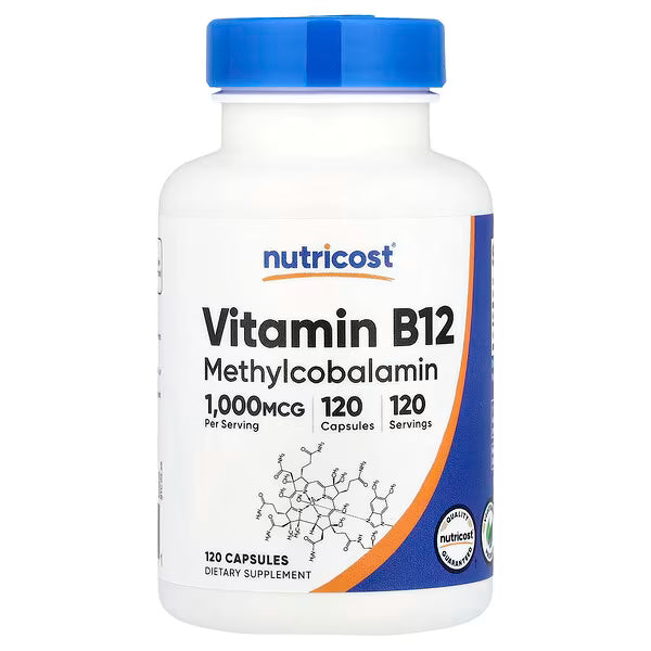 Nutricost Vitamin B12 – Methylcobalamin Capsules