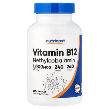 Nutricost Vitamin B12 – Methylcobalamin Capsules