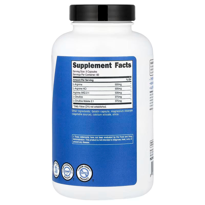 Nutricost Performance Nitric Oxide Booster – 180 Capsules