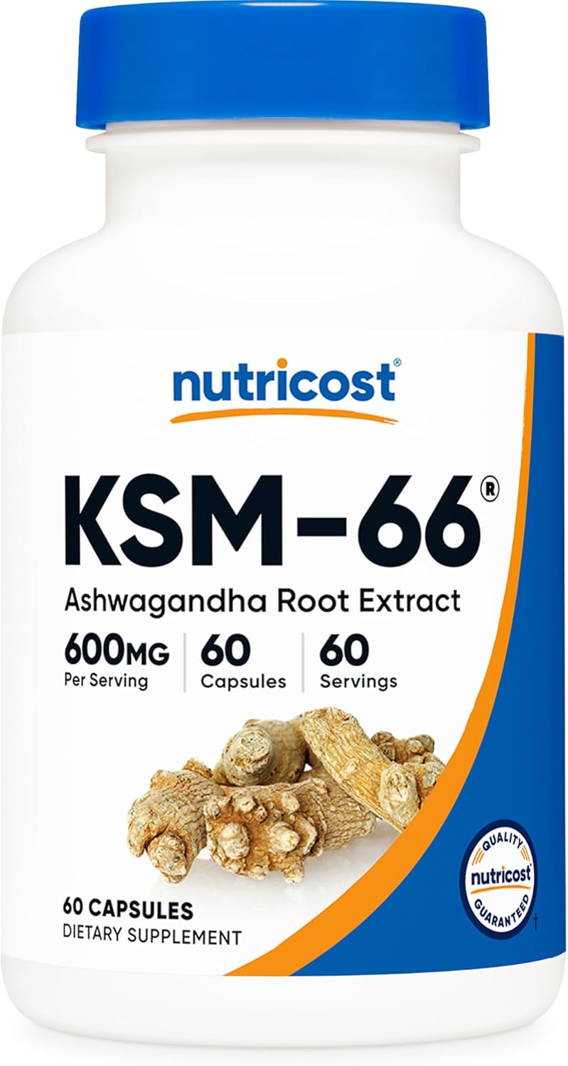Nutricost KSM-66 Ashwagandha Root Extract 600mg, 60 Capsules