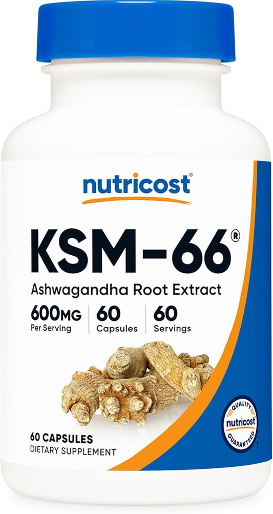 Nutricost KSM-66 Ashwagandha Root Extract 600mg, 60 Capsules
