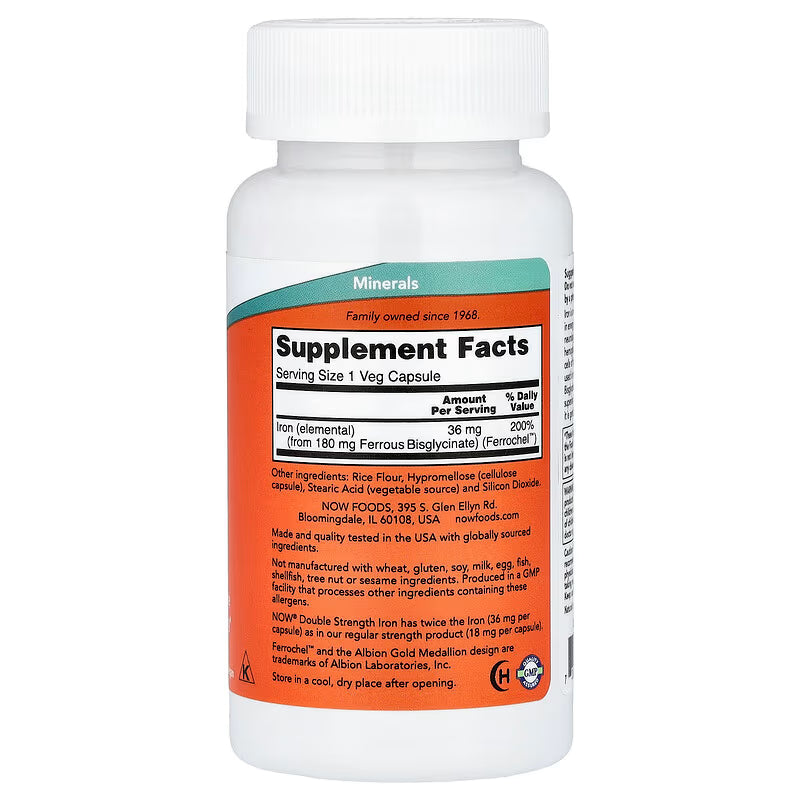 NOW Foods Iron Veg Capsules