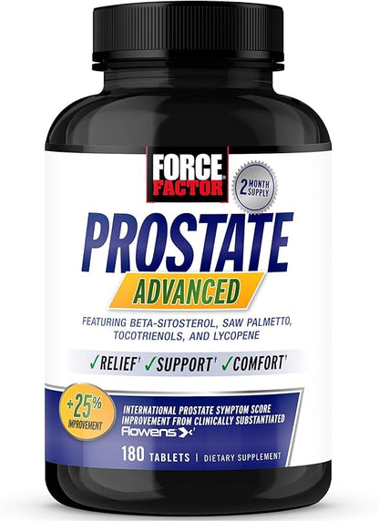 Force Factor Prostate Advanced 180 Tablets