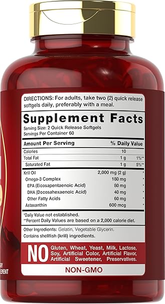 Carlyle Antartic Krill Oil (2,000 mg) Omega-3 with Astaxanthin