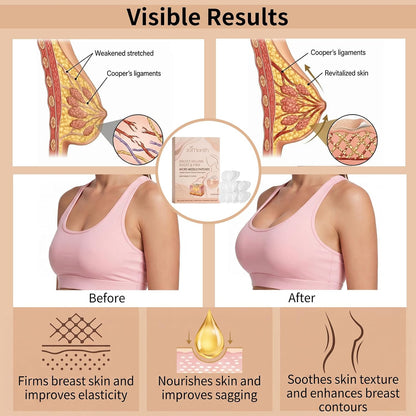 Ximonth Breast Volume Boost & Firm – Micro-Needle Patches, 10 Patches