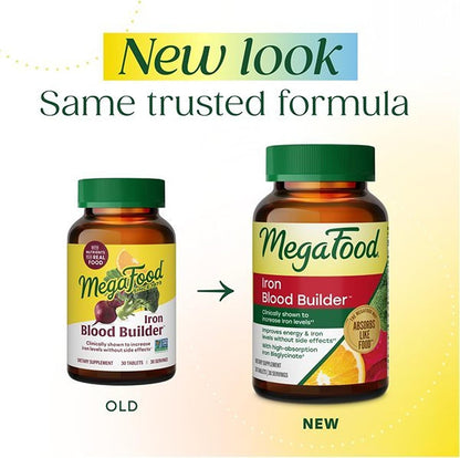 MegaFood Iron Blood Builder™ – High-Absorption Iron Bisglycinate