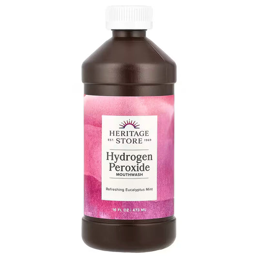 Heritage Store Hydrogen Peroxide Mouthwash – 16 fl oz (473 ml)