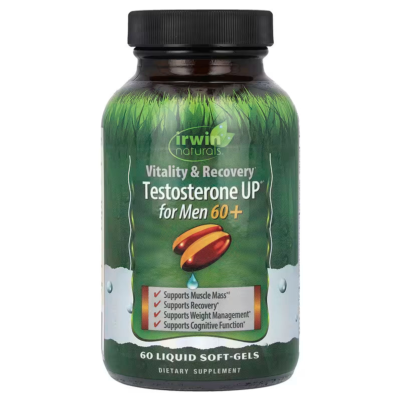 Irwin Naturals Testosterone UP for Men 60+ – 60 Liquid Softgels