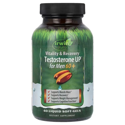 Irwin Naturals Testosterone UP for Men 60+ – 60 Liquid Softgels