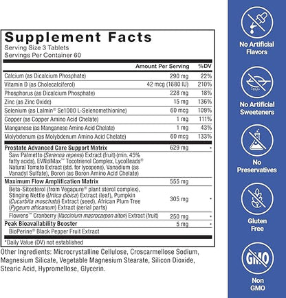 Force Factor Prostate Advanced 180 Tablets