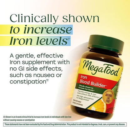 MegaFood Iron Blood Builder™ – High-Absorption Iron Bisglycinate