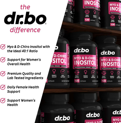 dr.bo Myo & D-Chiro Inositol 2050 mg Professional Grade – 120 capsules