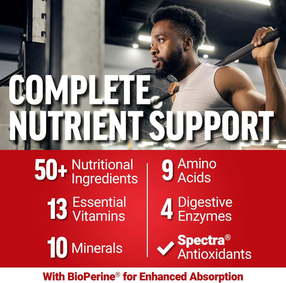 Force Factor Test X180® Multivitamin – Men's Vitality & Performance Support, 120 Tablets