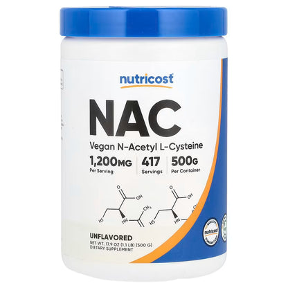 Nutricost NAC Powder – 1,200 mg per Serving