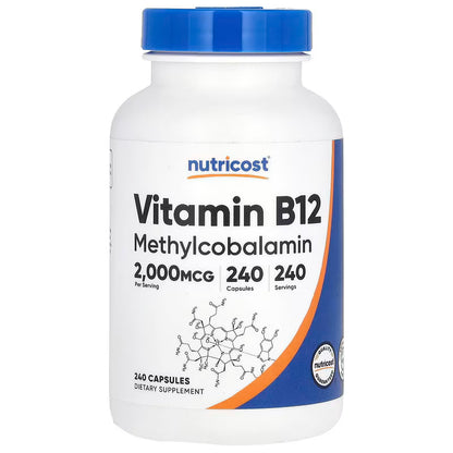 Nutricost Vitamin B12 – Methylcobalamin Capsules