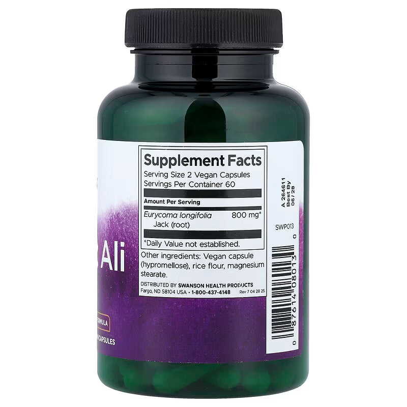 Swanson Tongkat Ali – 400 mg, 120 Capsules