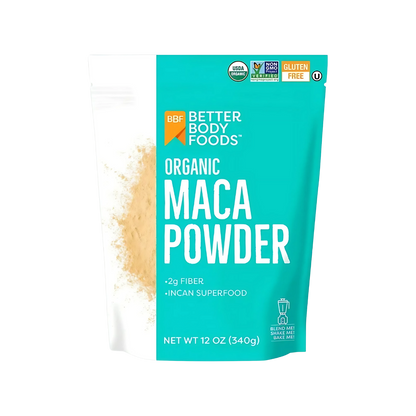 Better Body Foods Organic Maca Powder with 2g Fiber 340 gm Powder