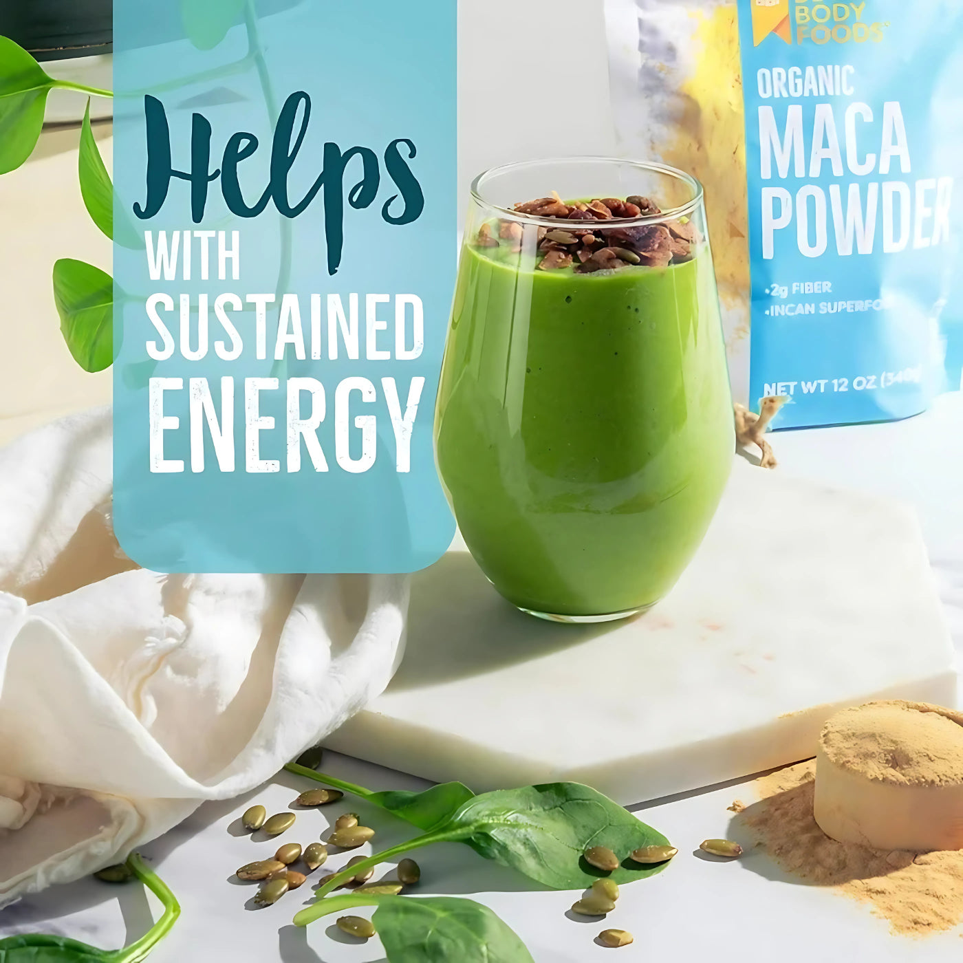 Better Body Foods Organic Maca Powder with 2g Fiber 340 gm Powder