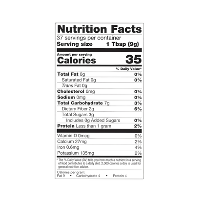 Better Body Foods Organic Maca Powder with 2g Fiber 340 gm Powder