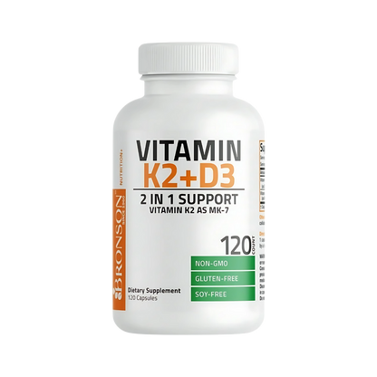 Bronson Vitamin K2 + D3 10,000 IU 60, 120 Count