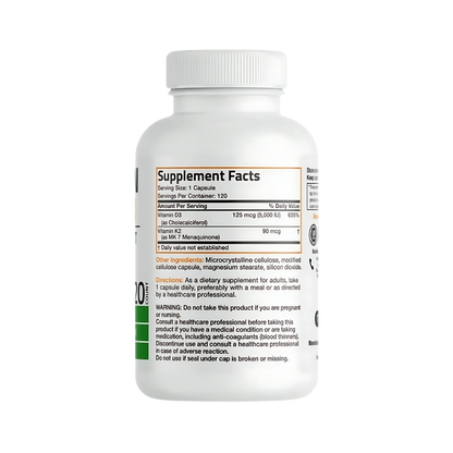 Bronson Vitamin K2 + D3 10,000 IU 60, 120 Count